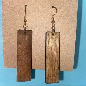 Rustic Elegance: Handcrafted Wooden Earrings